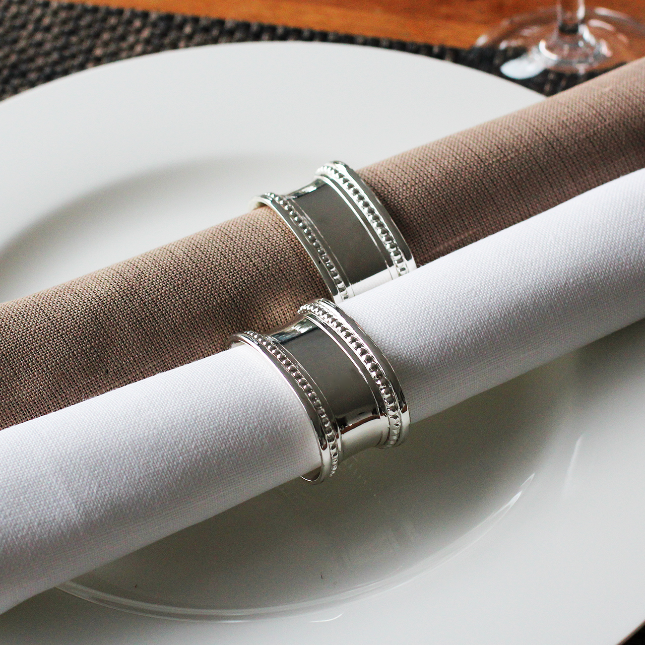 Serviettenringe Pisa versilbert