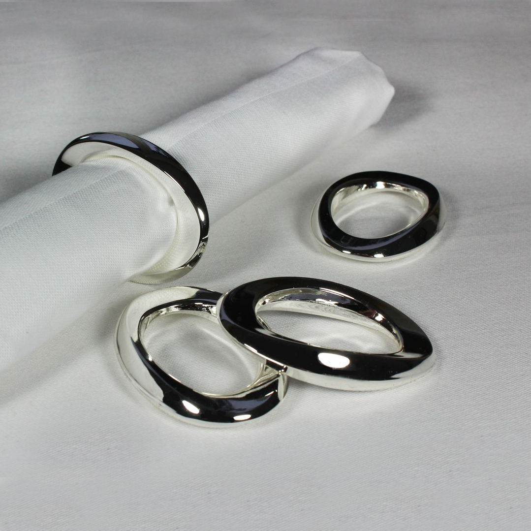 Serviettenringe Emma oval versilbert