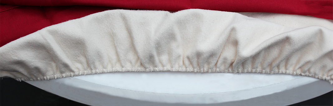 Runde Tischmoltons mit Gummizug aus Baumwolle-Calmuc